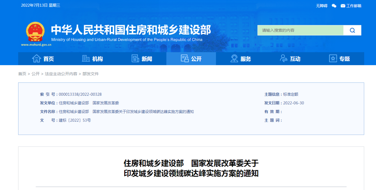 <strong>城鄉(xiāng)建設(shè)領(lǐng)域碳達(dá)峰實(shí)施方案發(fā)布！2030年前，初步解決“城市病”問題</strong>